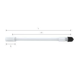 Prolunghe in Plastica 115mm Valvole Pneumatici 10 Pezzi