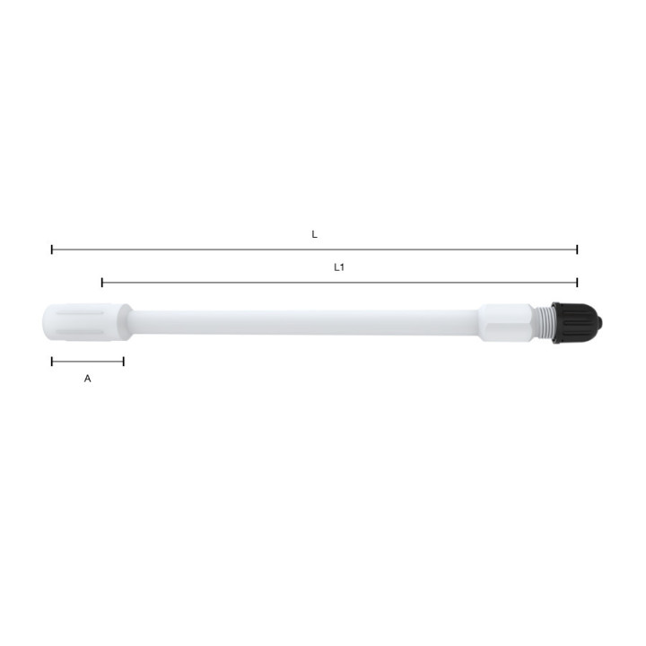 Prolunghe in Plastica 115mm Valvole Pneumatici 10 Pezzi